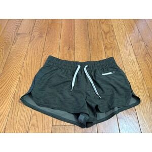 Vuori Clementine Short Womens Small Dark Camo Green Running Athletic Shorts